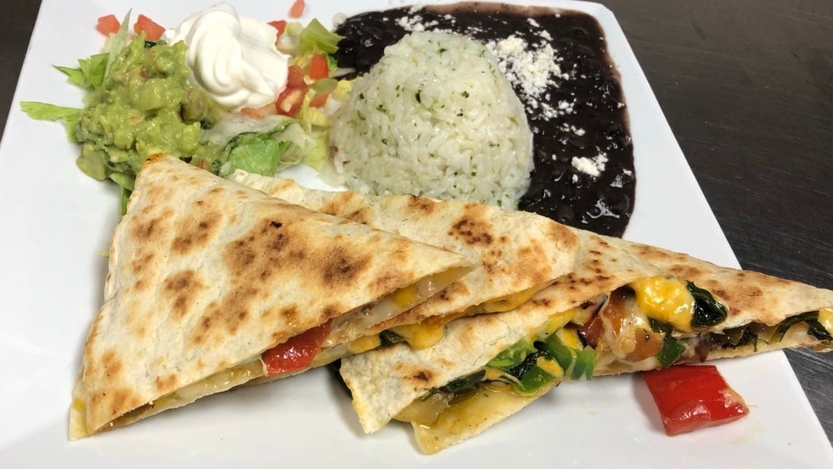 Cheese Quesadilla Platter Lunch.