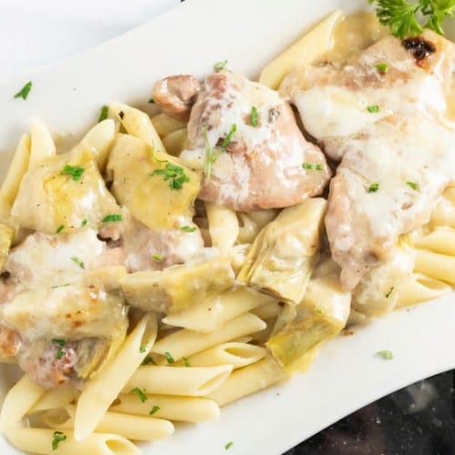 Chicken Carciofi.