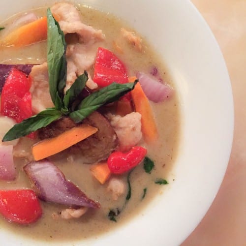 Thai Coconut Curry Dinner.