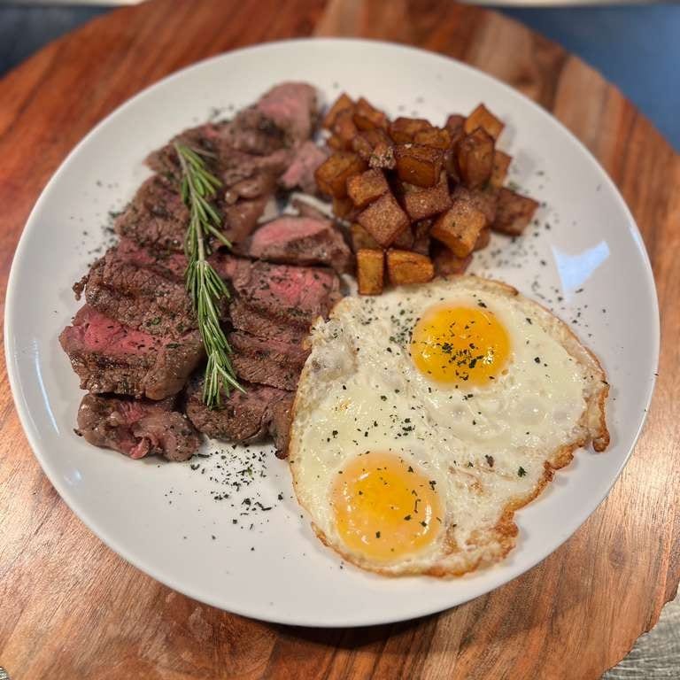 Steak and Eggs.