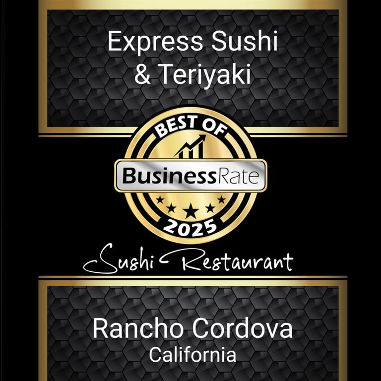 AWARDED BEST SUSHI RESTAURANT 2025