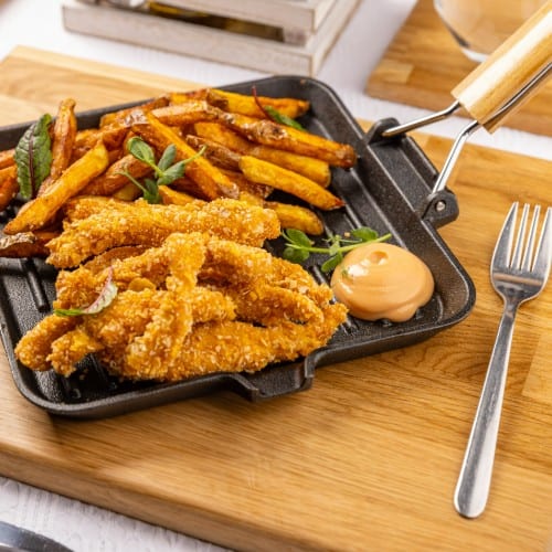 Chicken Fingers with Fries.