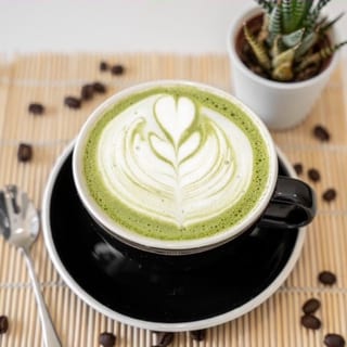 Honey Lavender Oat Matcha Latte