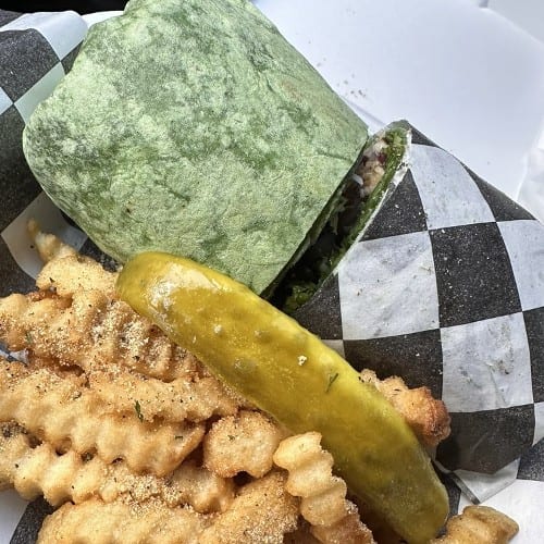 Large Chicken Wrap Combo.