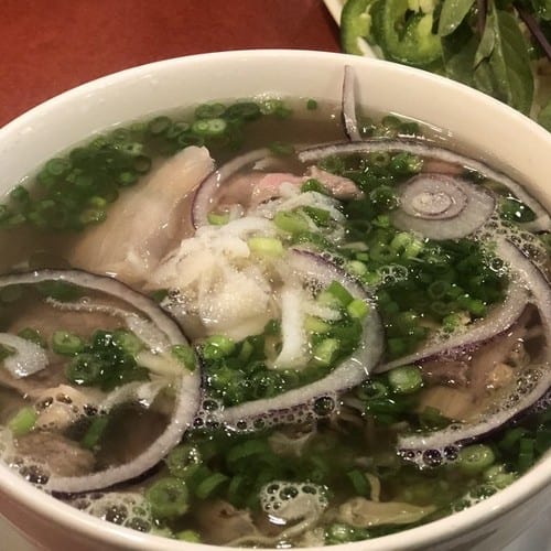 18. Pho Tai Nam Gau Sach Bo Vien / Noodles with Rare Ribeye, Flank, Brisket, Beef Ball, & Tripe.