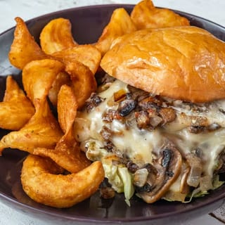 Mushroom Swiss Burger