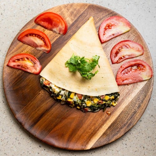 De Luxe Vegetarian Crepe.