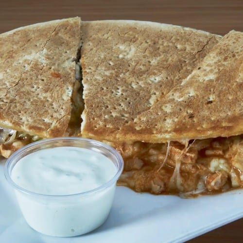 Buffalo Chicken Pizza Sandwich.