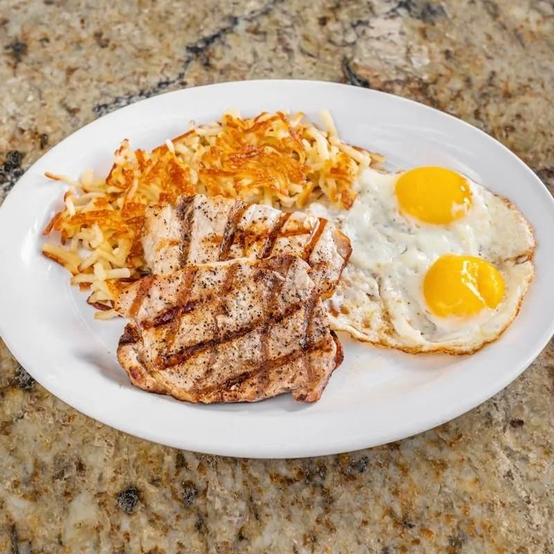 Pork Chops & Eggs.