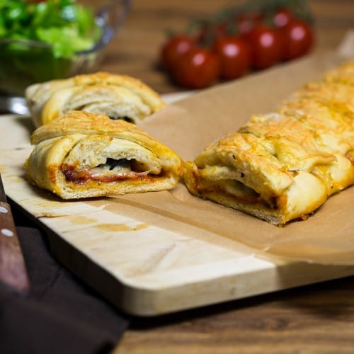 Parmesan Chicken Stromboli.