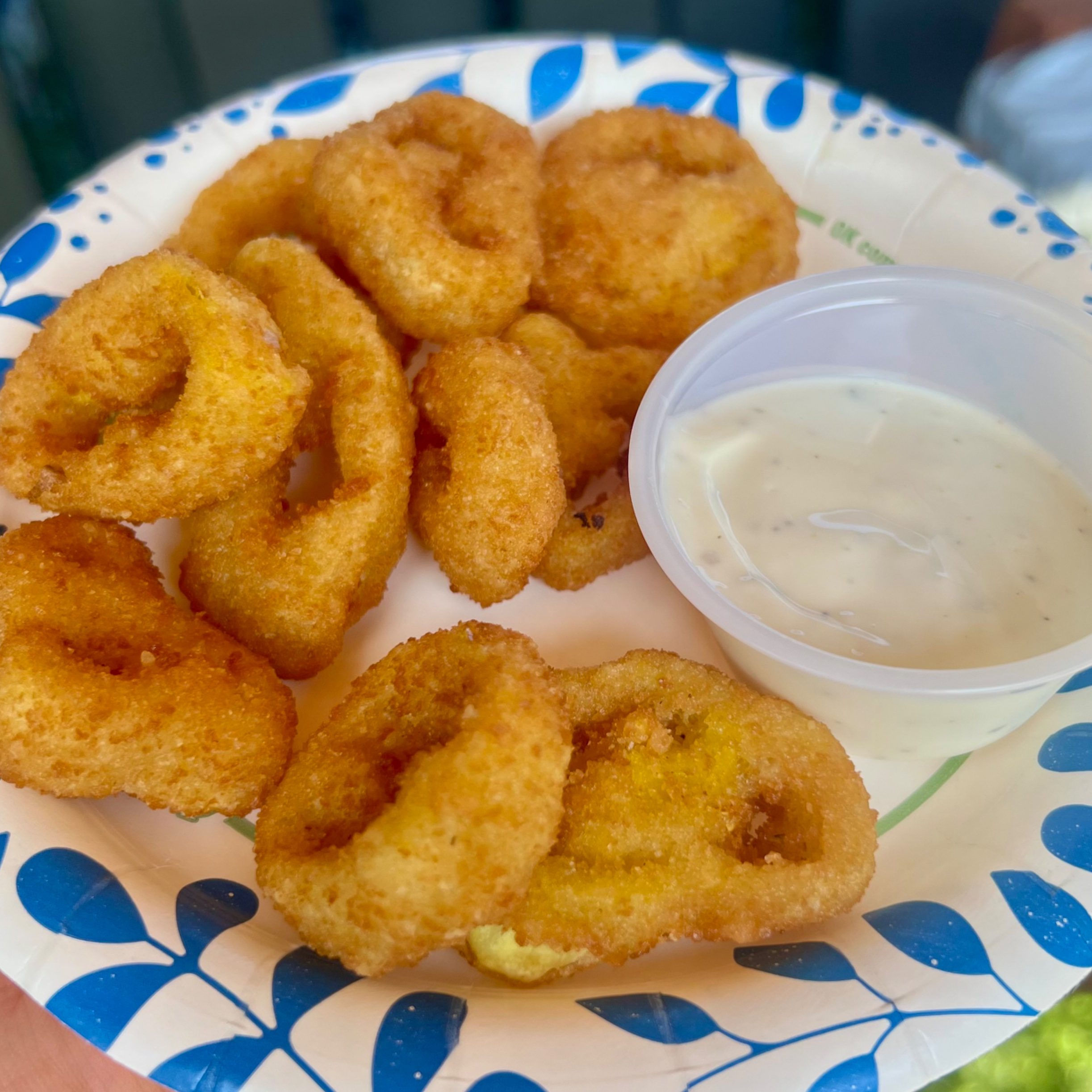 Fried Banana Pepper Rings.