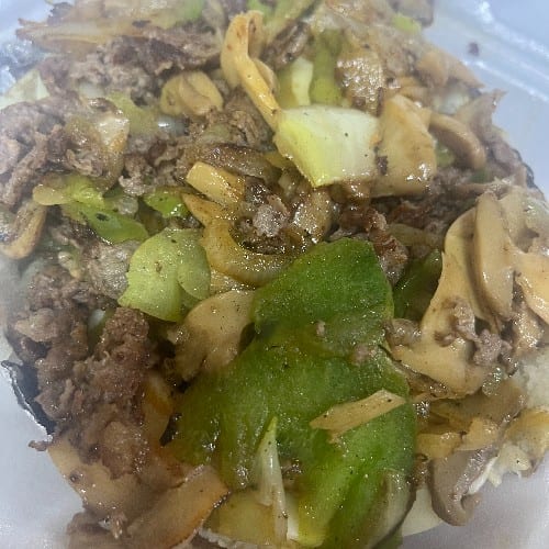 Philly Cheesesteak Potato.