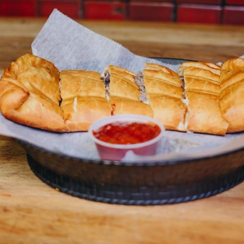 Beef & Mozzarella Cheese Calzone.