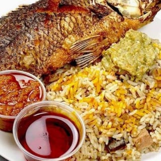 Dry Rice & Tilapia