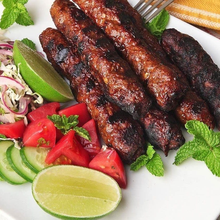Lamb Seekh Kabab.