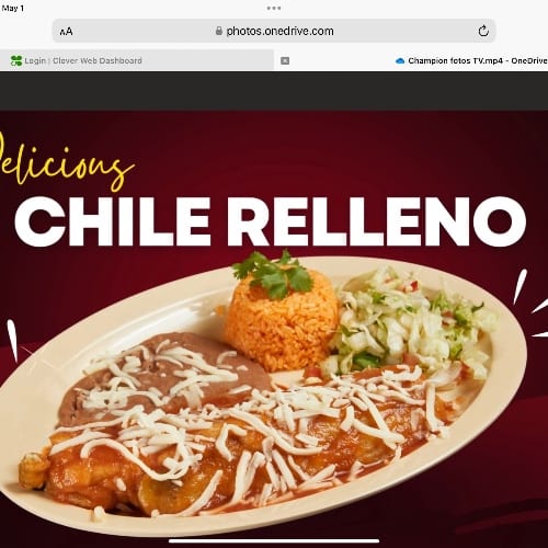 Chile Relleno Platter.