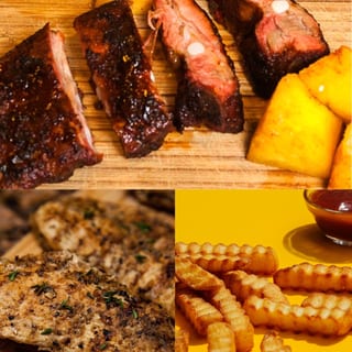 Rib Tips, Chicken & Fries Combo