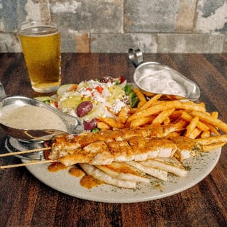 Chicken Souvlaki Platter