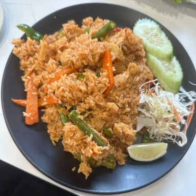 Red Curry Fried Rice.