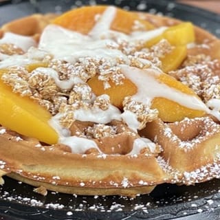 Peach Waffle