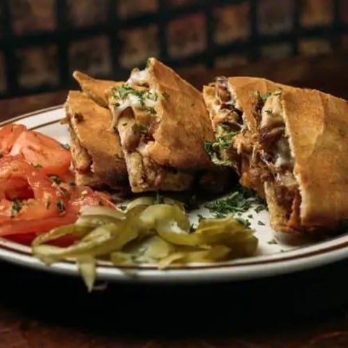 Arayes with Meat عرايس باللحمة.