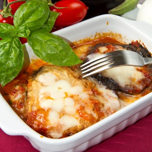 Eggplant Parmigiana.