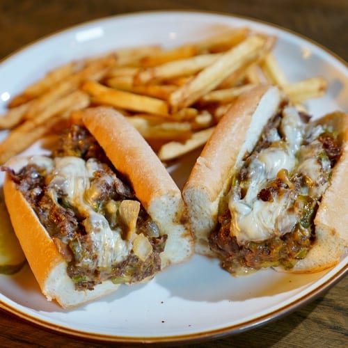 Classic Philly Cheese Steak.