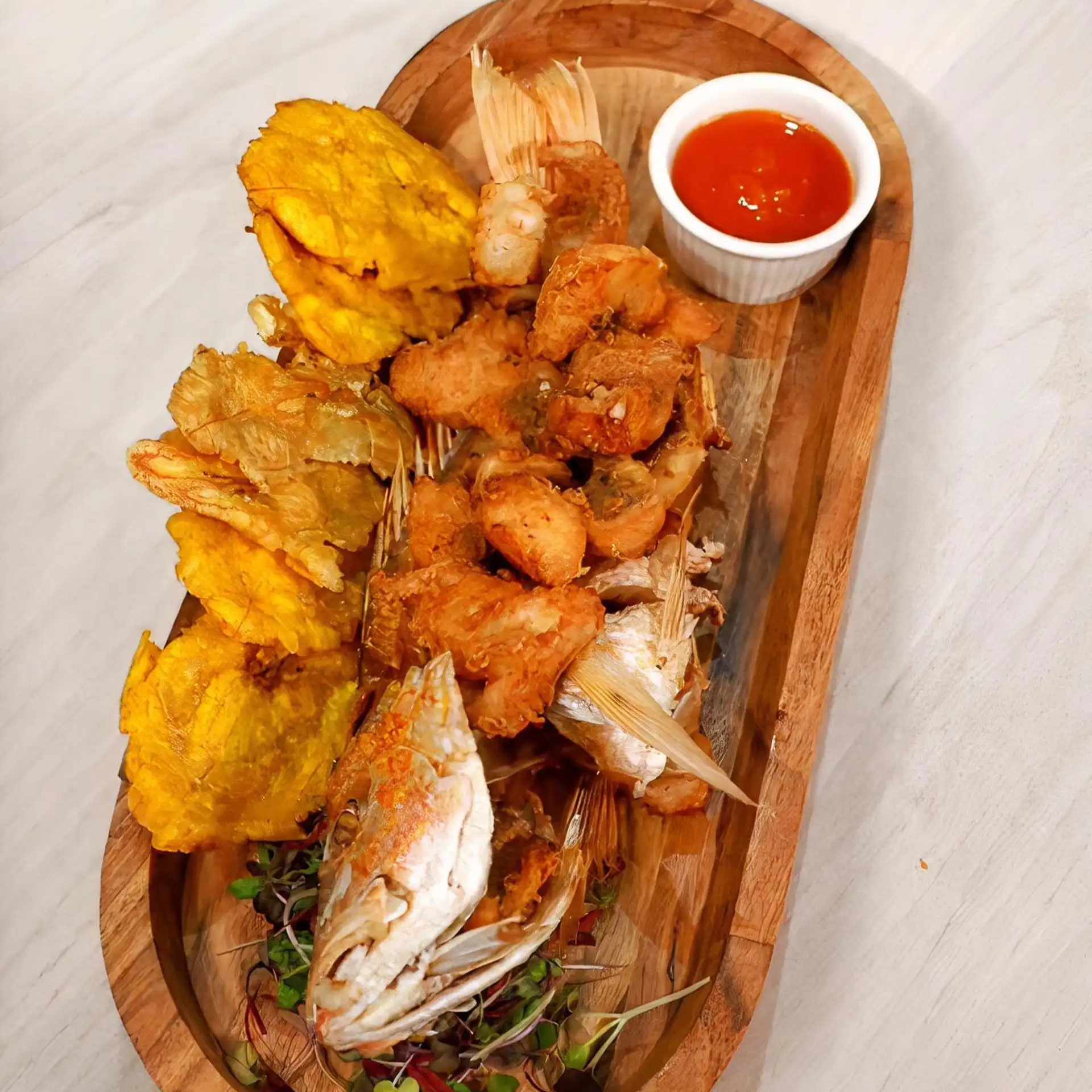 Pargo Frito Plate (Boca Chica).