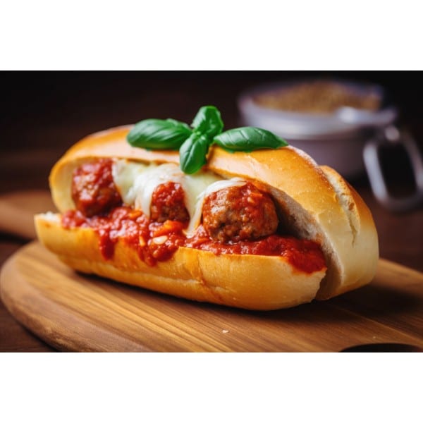 Meatball Parmigiana Hoagie.