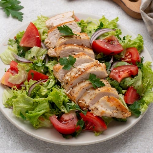 Salad with Grilled Chicken.