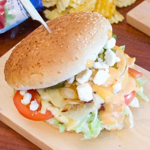 Feta Burger.