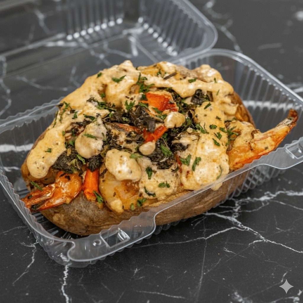 Seafood Sensation - Lobster Claws and Jumbo Shrimp.