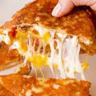 Cheese Crusted Quesadilla