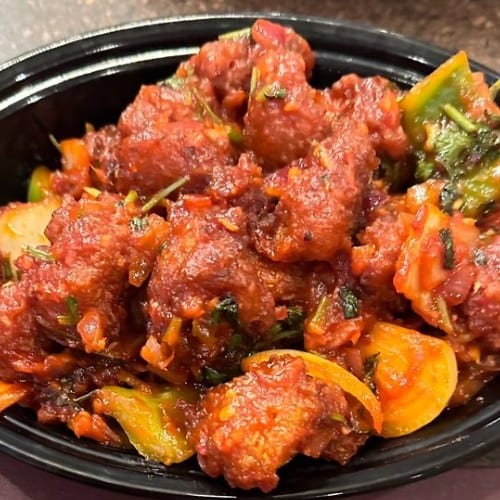 Veg Manchurian.
