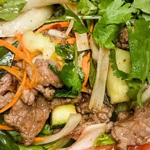 Spicy Beef Salad.
