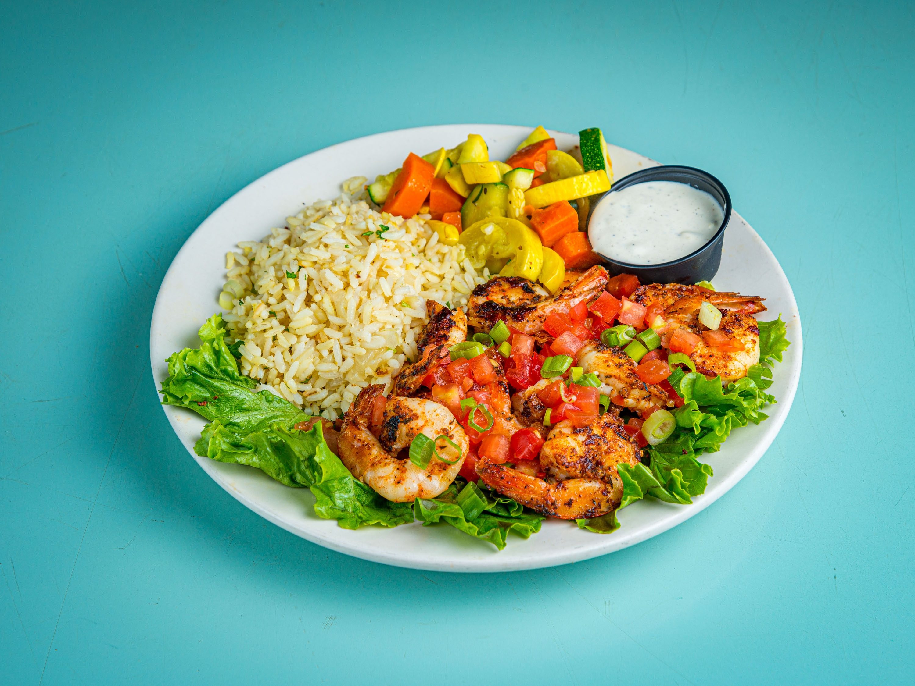 Black and Bleu Shrimp.