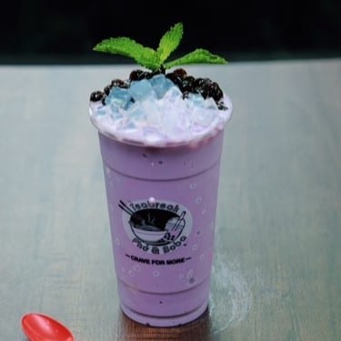 Mt4. Taro Milk Green Tea.