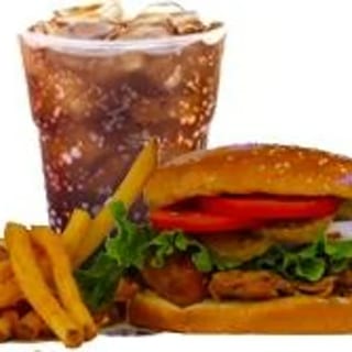 Augie's Yard Bird LOADED Sandwich Combo (smoked dark chicken w/ BBQ Cream Sauce, lettuce, tomatoes, onions & pickles)