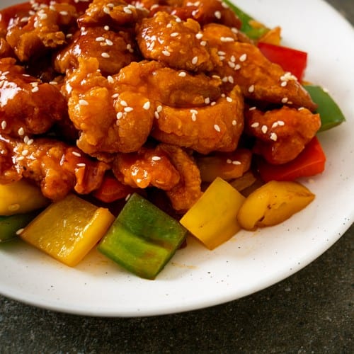 Sweet & Sour Chicken.