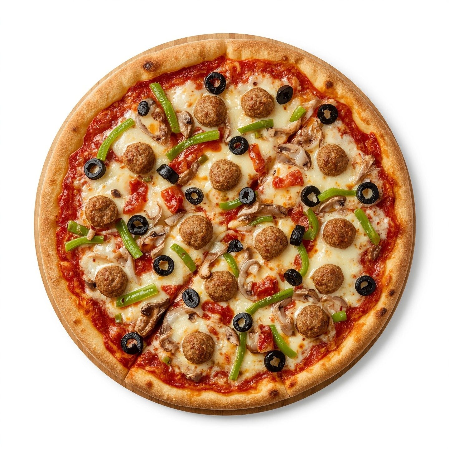 Bianco's Combo Pizza.