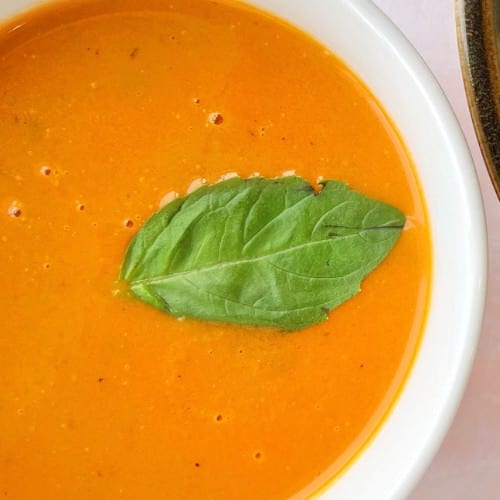 Creamy Tomato-Basil Soup.