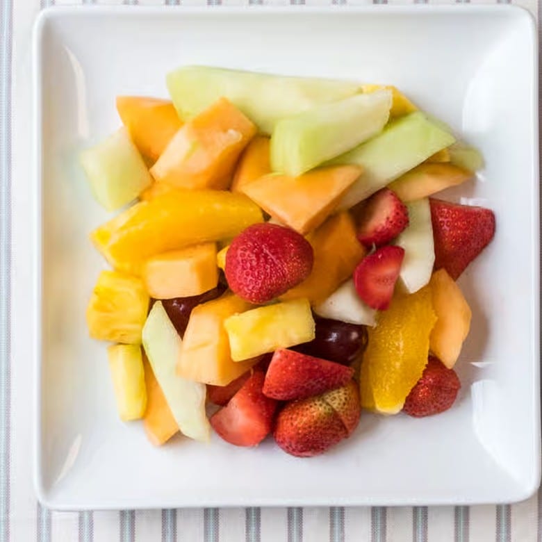 Fruit Salad or Seasonal Berries.