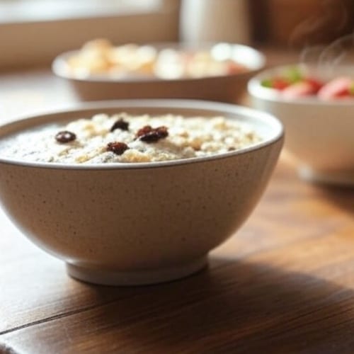 Oatmeal & Fresh Fruit for Four.