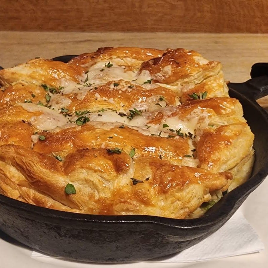 Smoked Chicken Pot Pie.