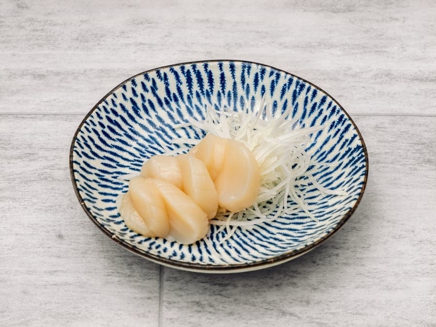 Sea Scallop Sashimi.