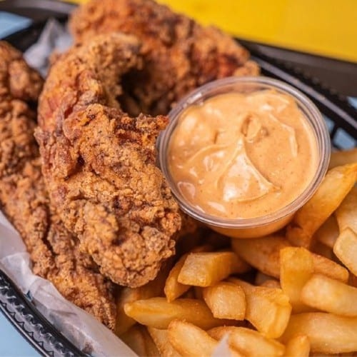 5-6 Piece Boneless Chicken Tenders & Fries (Over 1 Pound).