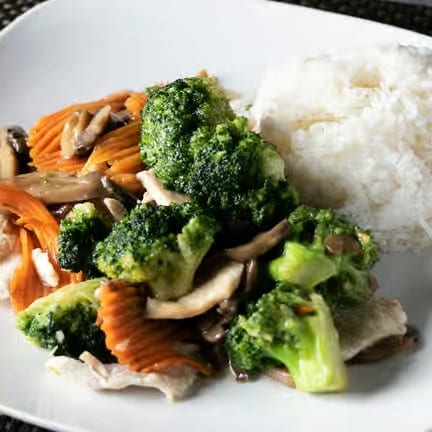 Broccoli Stir Fry Lunch.