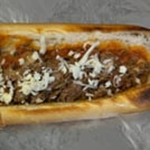 Pizza Steak Sandwich.