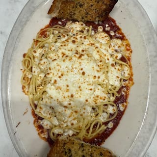 Four Cheese Baked Spaghetti