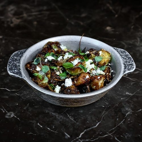 Southern Hot Honey Brussel Sprouts.